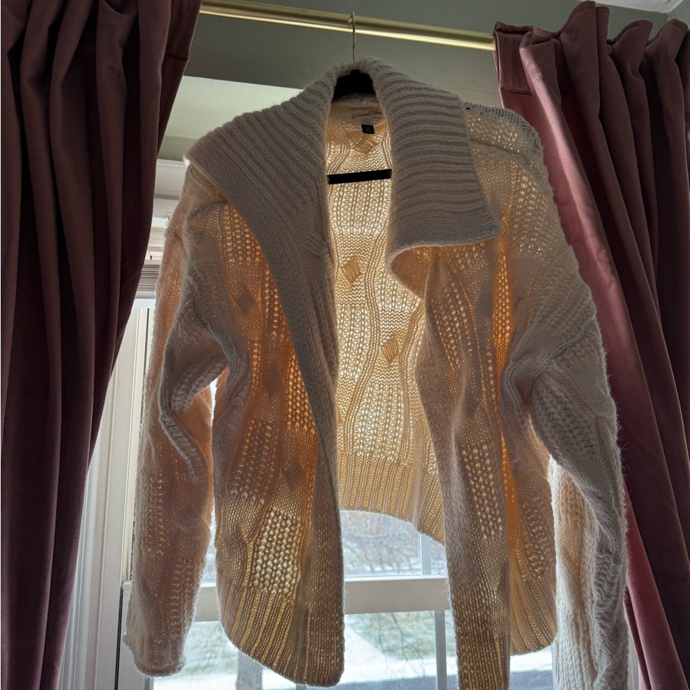 Universal Thread Cream Open-Front Cardigan